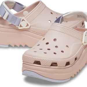 CROCS Women's Platform Clogs in Light Pink